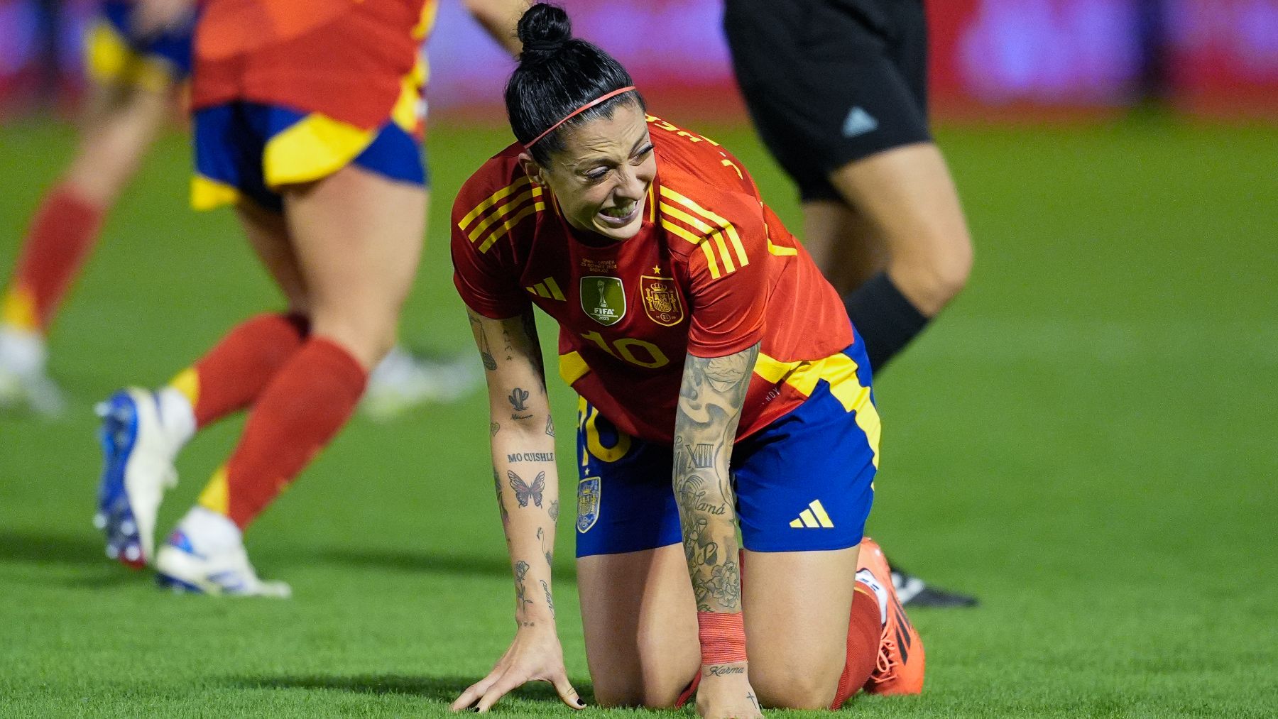 Jenni Hermoso, en su último partido con España. (EP)