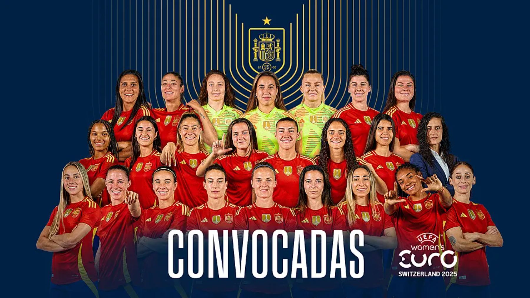 Las jugadoras convocadas por Montse Tomé para la Eurocopa. (RFEF)