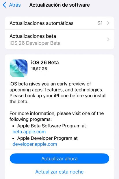 Cómo instalar iOS 26 en tu iPhone ahora mismo (aunque no sea buena idea)