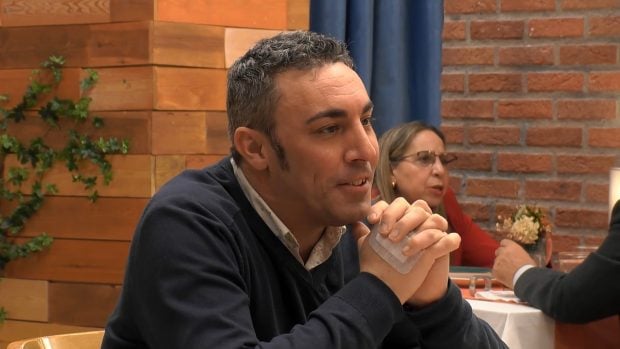 Joaquín en First Dates. (Mediaset)