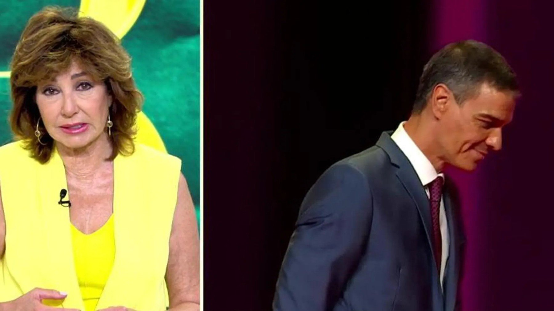 Ana Rosa Quintana y Pedro Sánchez.