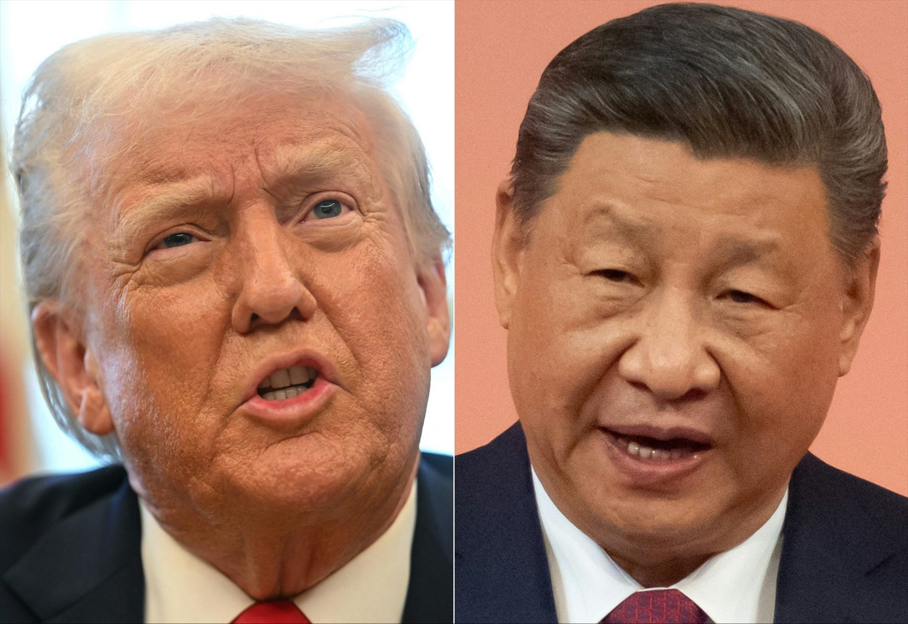 El presidente de Estados Unidos, Donald Trump, junto al líder chino, Xi Jinping. (Europa Press)