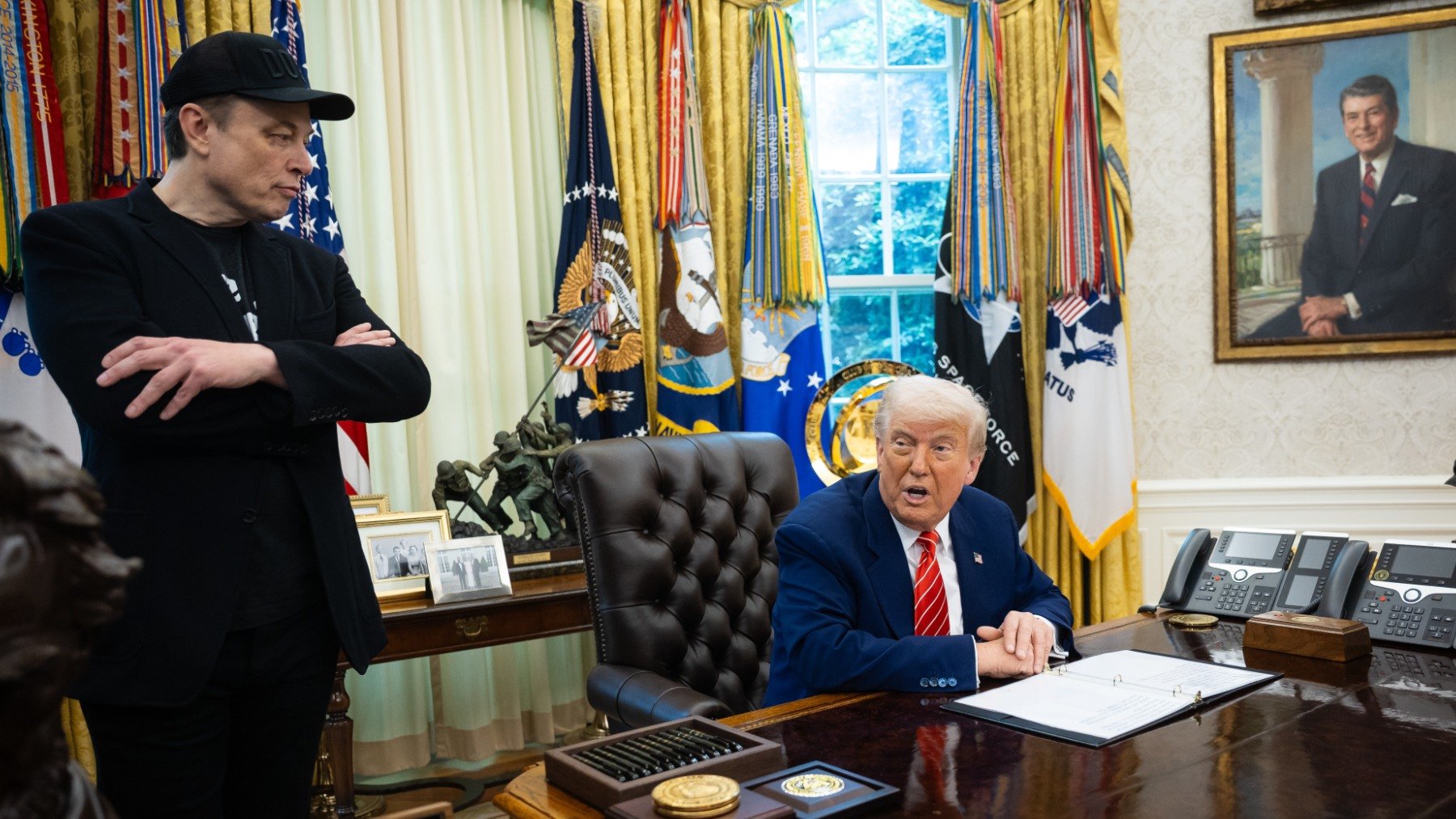 Elon Musk junto a Trump. (EP)