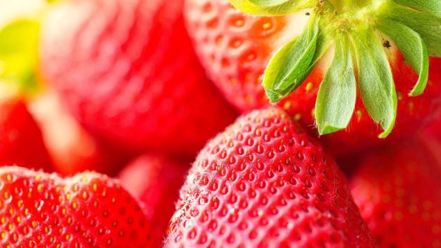 Lavar las fresas