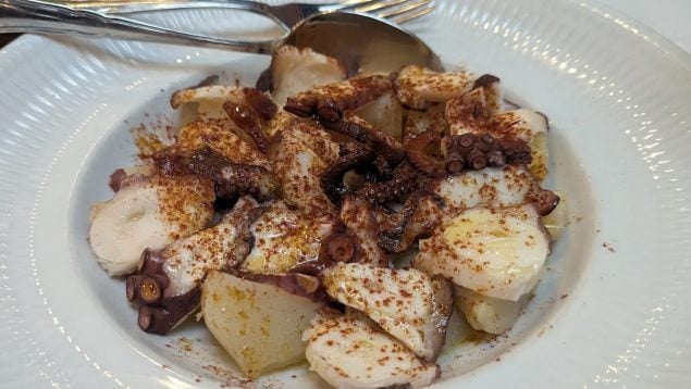 Pulpo a la gallega, pulpo, comida, restaurante