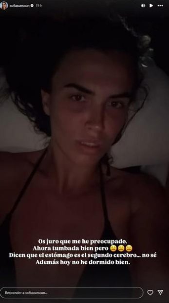 Sofía Suescun en sus historias de Instagram.