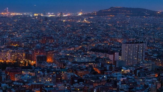Horizonte de Barcelona al atardecer. (Getty Images)