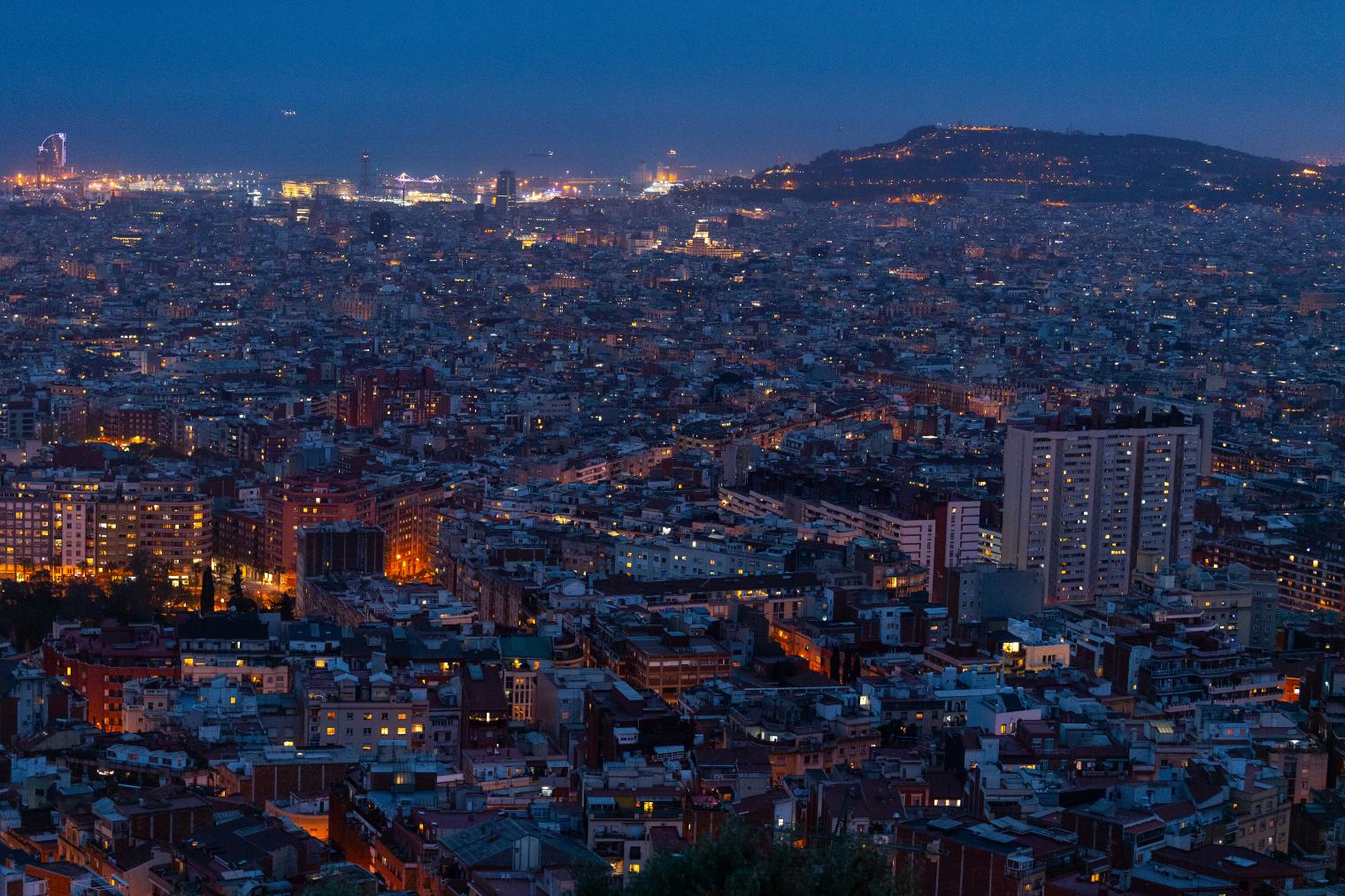 Horizonte de Barcelona al atardecer. (Getty Images)