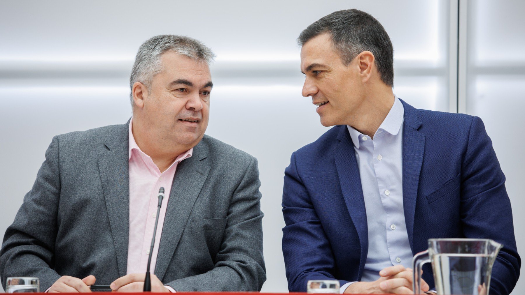 Santos Cerdán y Pedro Sánchez. (Foto: EP)