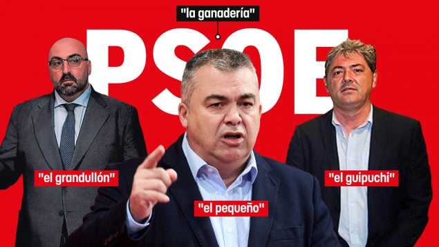 Koldo García, Santos Cerdán y Antxon Alonso.
