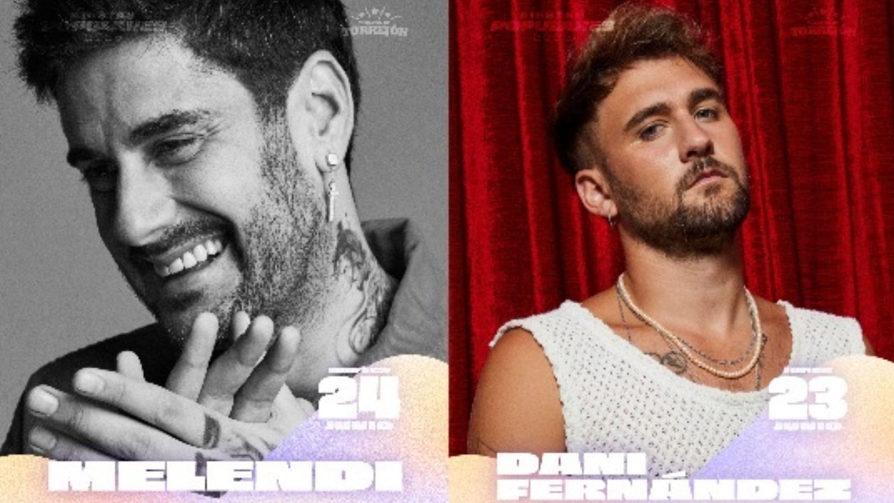 Melendi y Dani Fernández actuarán en las fiestas de Torrejón de Ardoz.