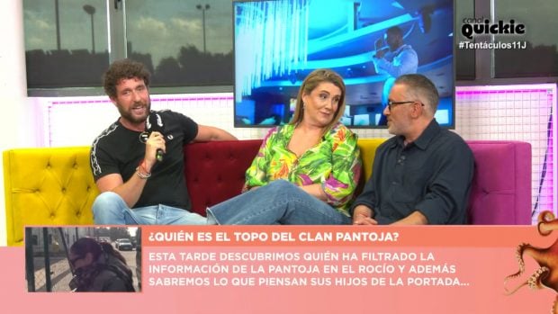 Fran Antón, Carlota Corredera y Kiko Hernández en Tentáculos. (Canal Quickie)