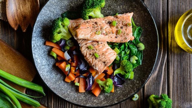 Receta saludable de salmón