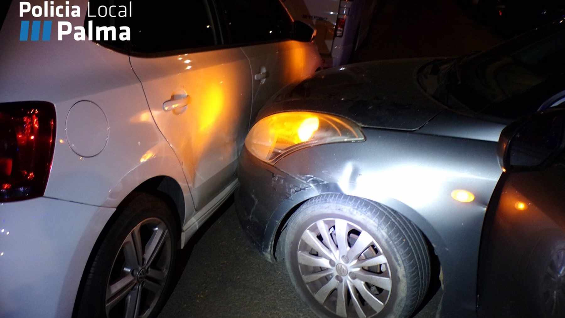 Vehículo del conductor detenido en Palma.
