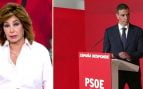 Ana Rosa Quintana y Pedro Sánchez.