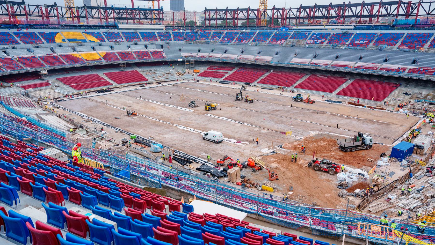 El interior del Camp Nou en el mes de marzo. (EFE)