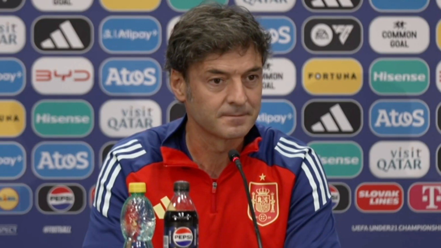 Denia en rueda de prensa. (RFEF)