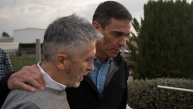 Fernando Grande-Marlaska y Pedro Sánchez.