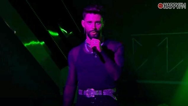 J Kbello durante su actuación en Benidorm Fest 2025. (RTVE)