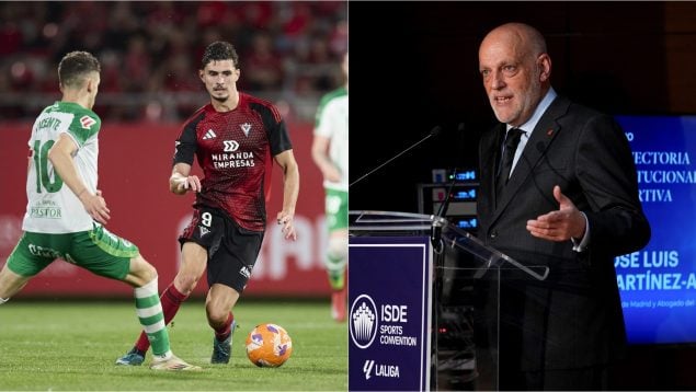 Mirandés-Racing, Javier Tebas, Segunda División