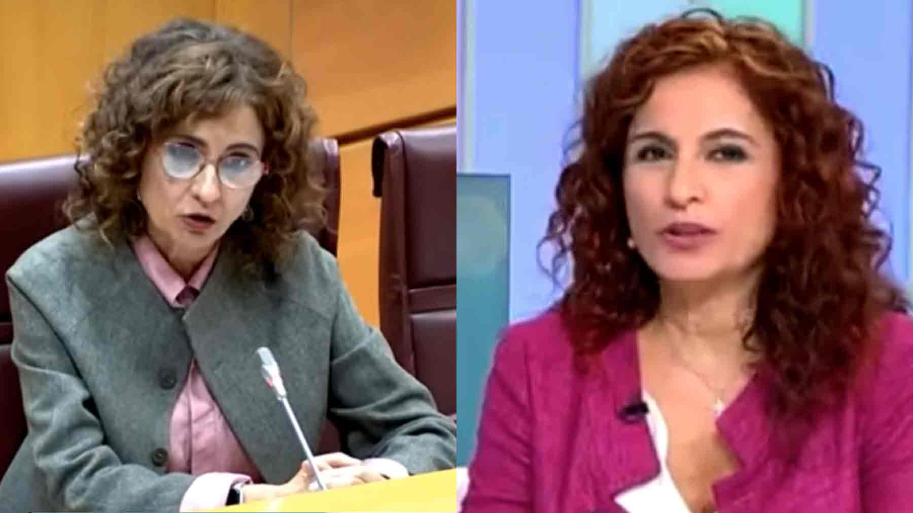 María Jesús Montero defendiendo a Santos Cerdán, Chaves y Griñán.