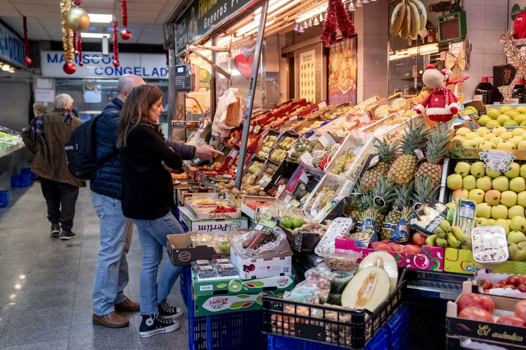 Un mercado en Madrid. (Europa Press)