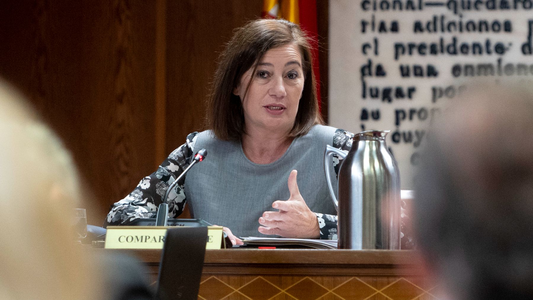 Francina Armengol en su comparecencia en el Senado. (Foto: Ep)