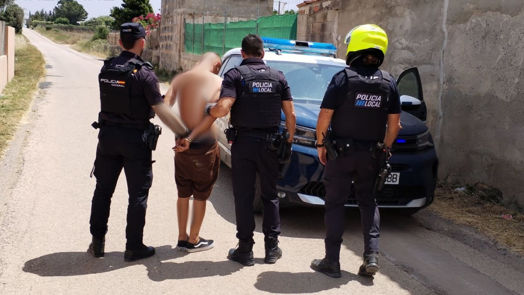 El detenido en Manacor.