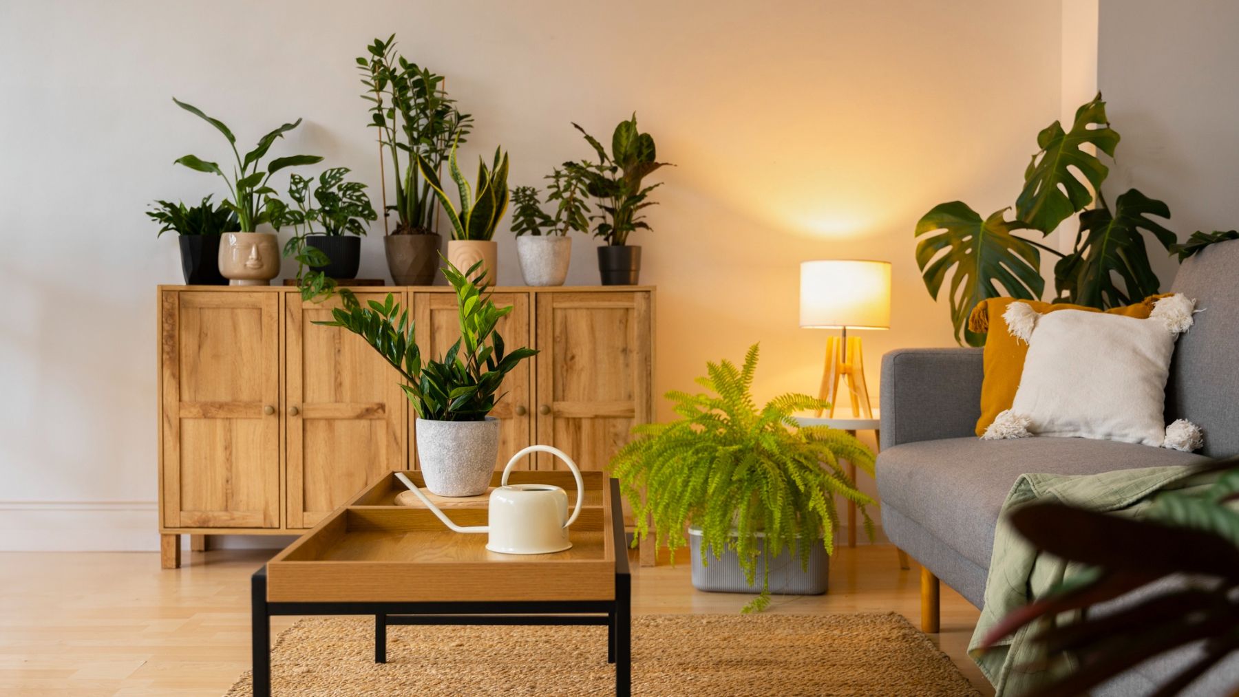 Una casa llena de plantas. Foto: Freepik