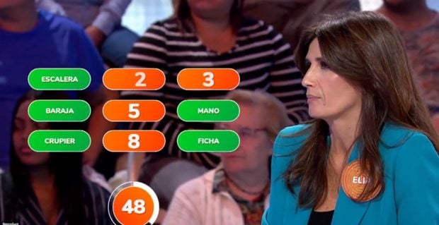 Elia Galera en el plató de Pasapalabra (Atresmedia).