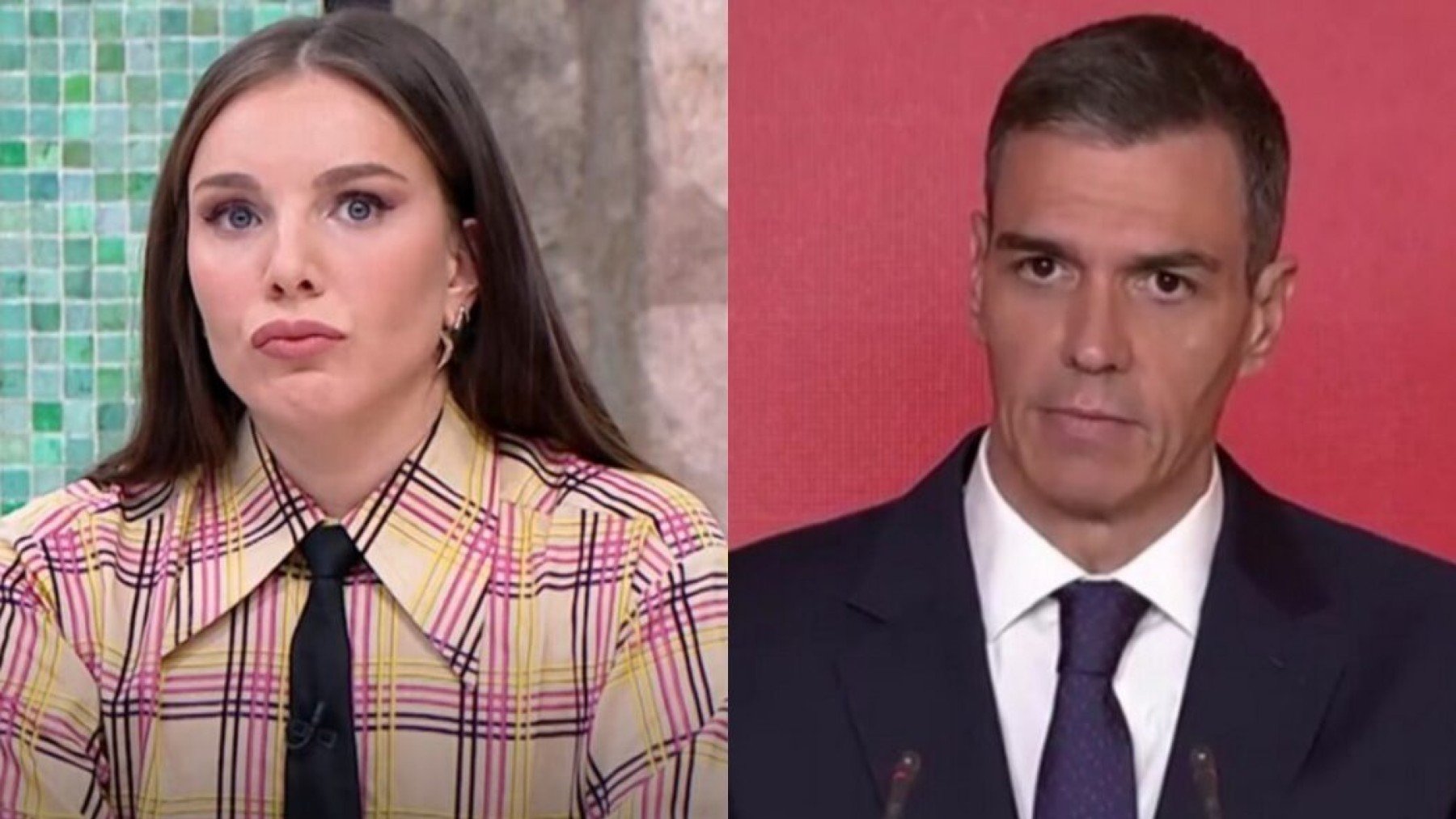 Inés Hernad y Pedro Sánchez.