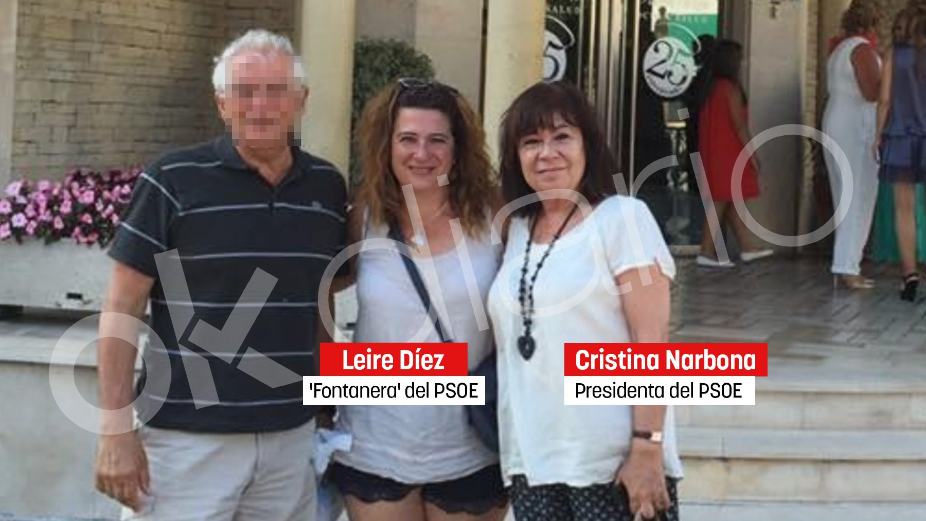 Leire Díez con Cristina Narbona.
