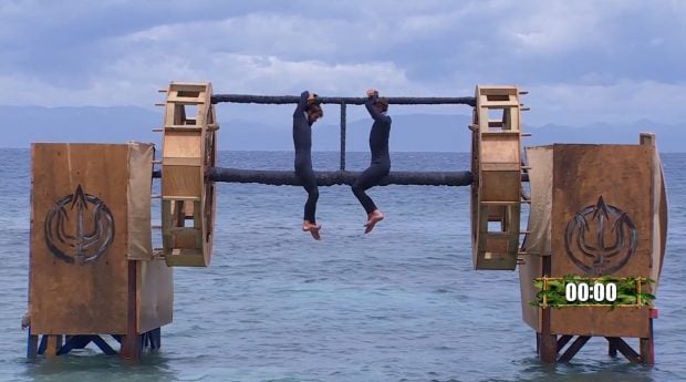 Montoya y Álvaro Escassi en la Noria Infernal de Supervivientes 2025. (Mediaset)