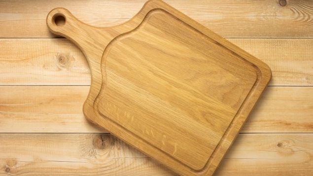 Utensilios de madera en la cocina
