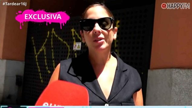 Anabel Pantoja habla ante las cámaras de TardeAR (Mediaset).
