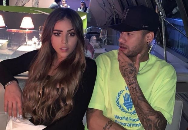 Danna Paola con Neymar, el futbolista brasileño. (Instagram)