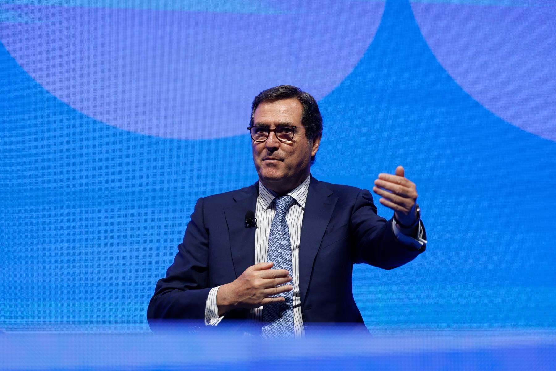 El presidente de la CEOE, Antonio Garamendi, en Málaga. EFE