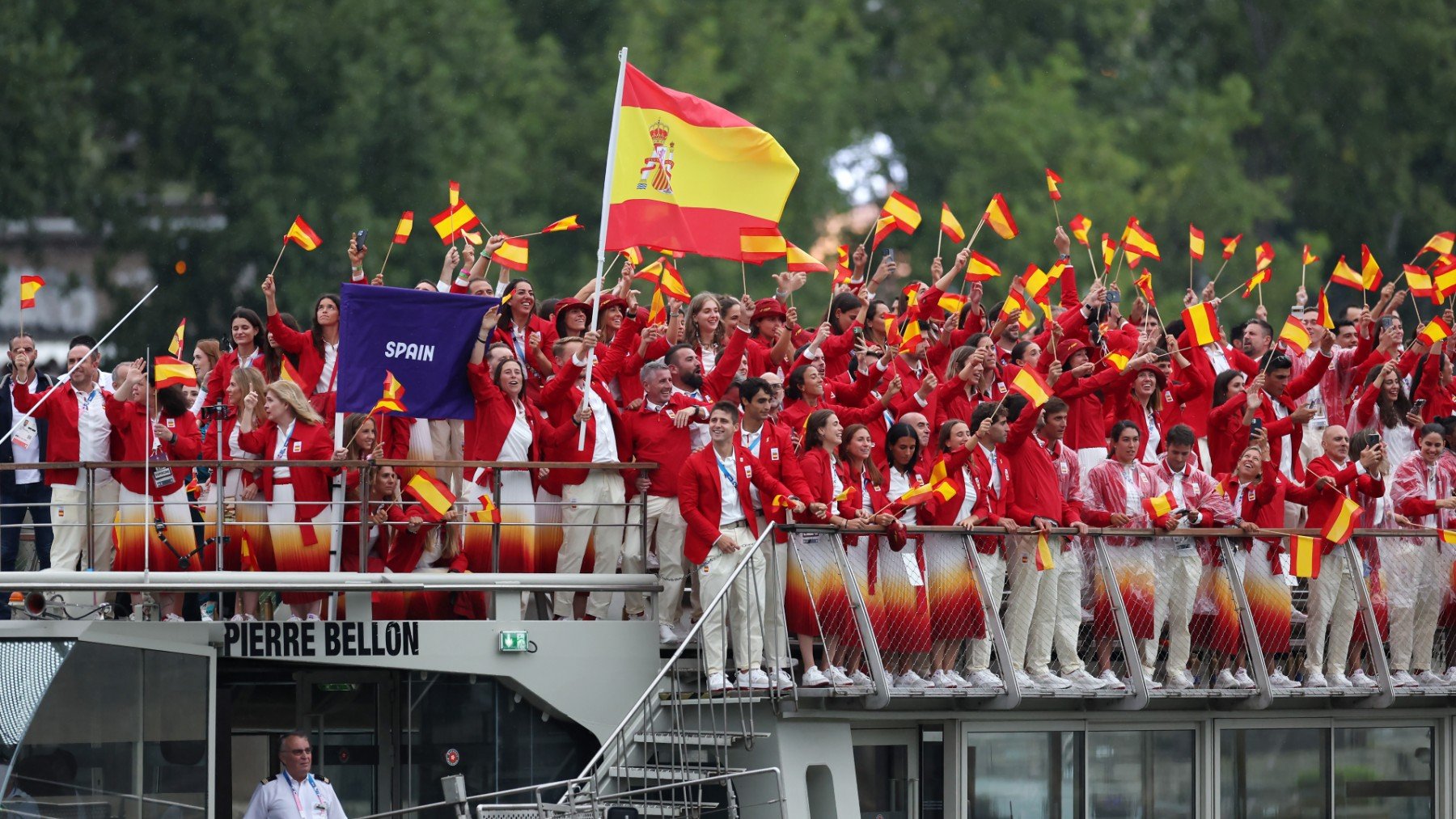 Atletas españoles en las recientes olimpiadas de París.