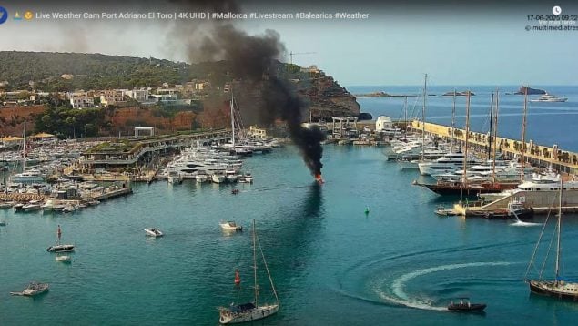 Port Adriano lancha explosión heridos