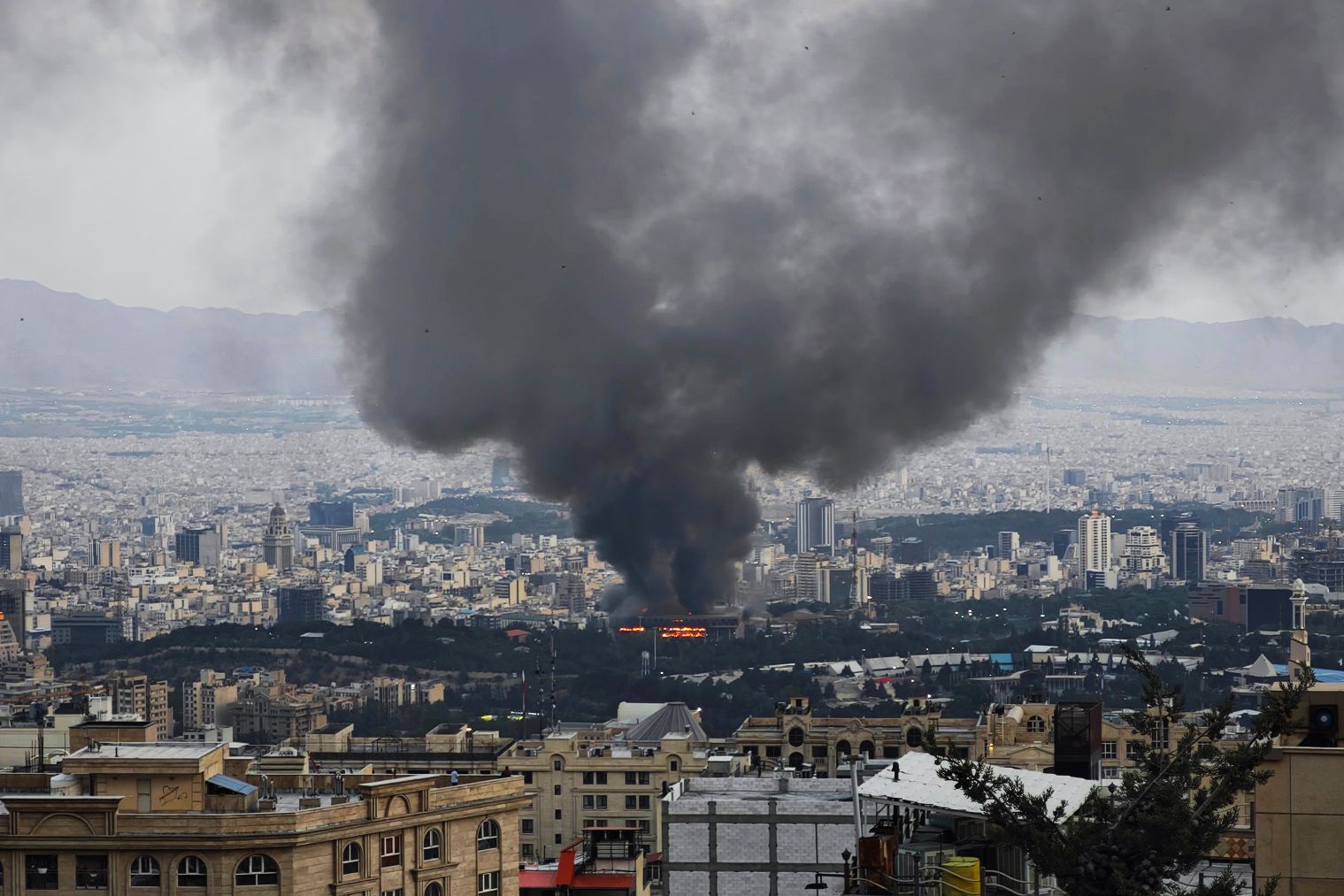 Teherán, la capital iraní, el pasado lunes. (Getty Images)