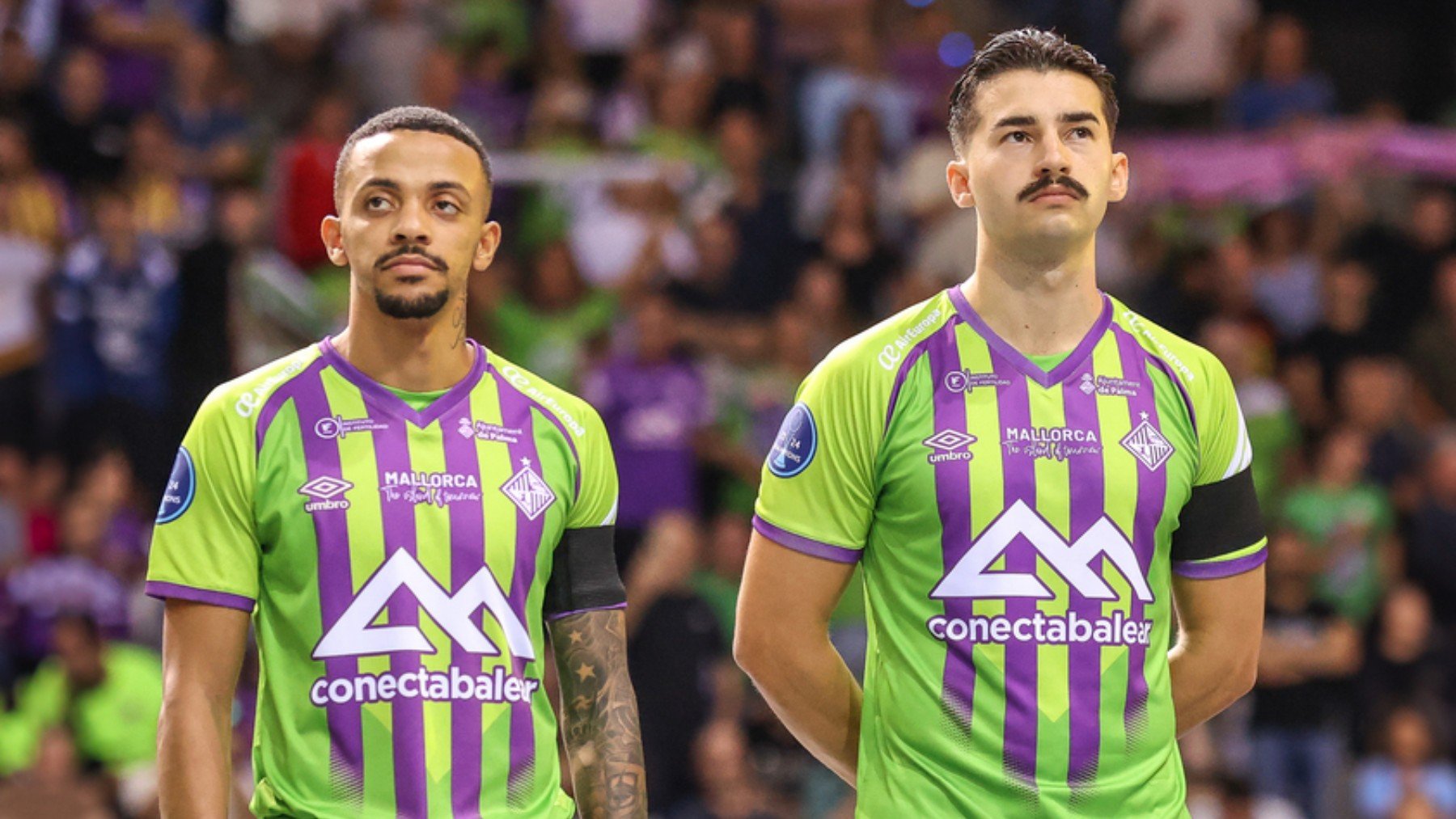 Neguinho y Gordillo, antes de un partido.
