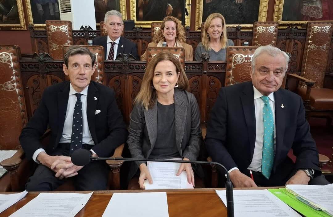 Los seis ediles de Vox Palma, liderados por Fulgencio Coll.