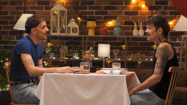 Sergio y Kevin en First Dates. (Mediaset)