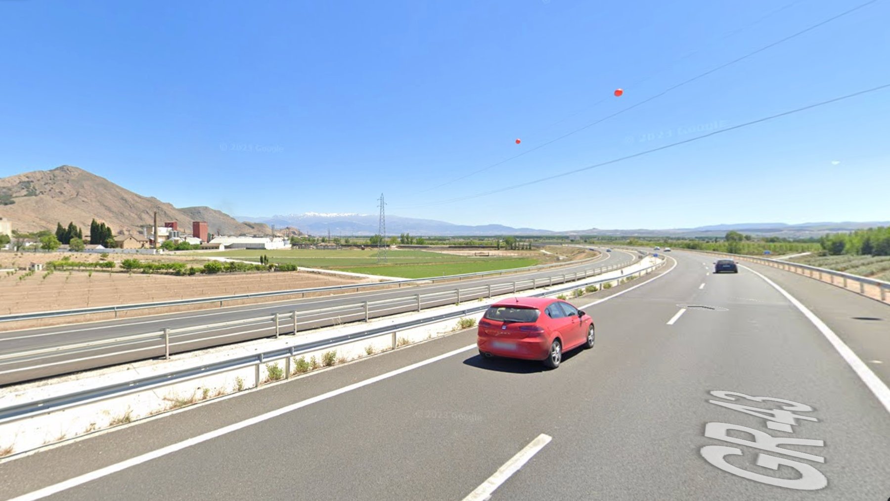 Carretera GR-43, lugar de los hechos.