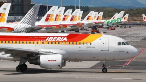 Un avión de Iberia.
