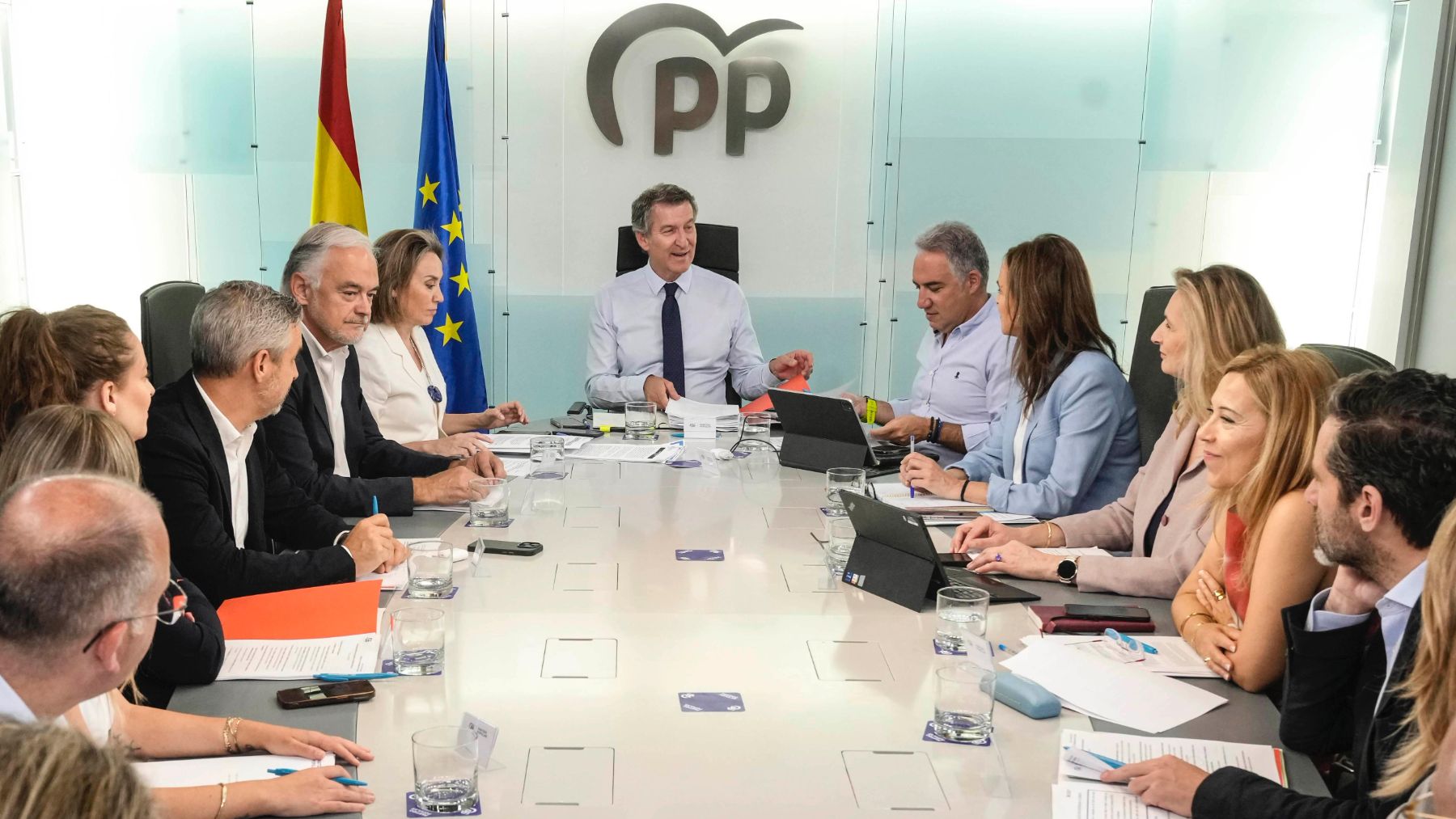 Alberto Núñez Feijóo en la Junta Directiva del PP. (PP)