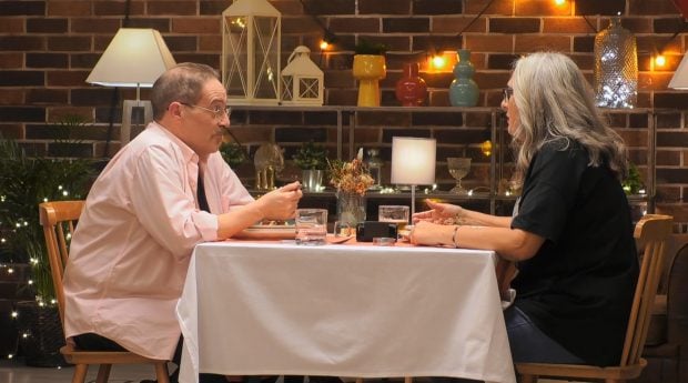 Jesús y Rosa en First Dates. (Mediaset)