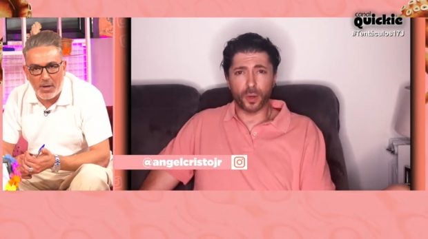 Kiko Hernández responde a Ángel Cristo Jr en Tentáculos. (Canal Quickie)
