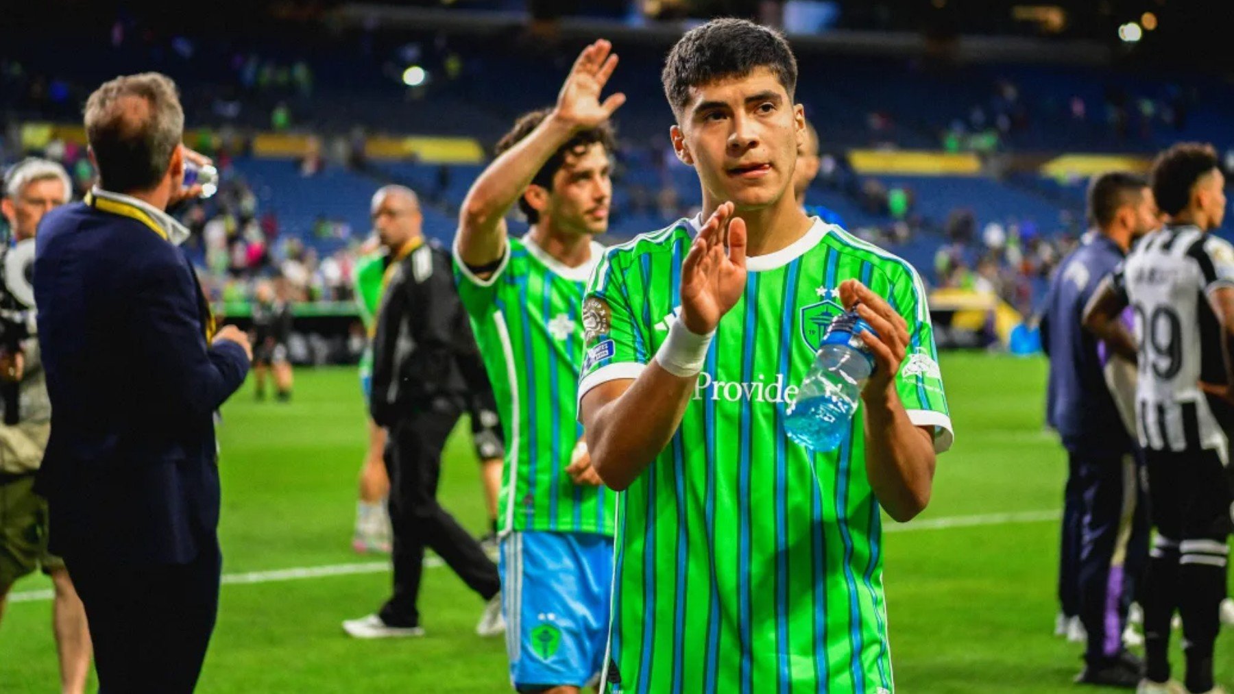 Obed Vargas, tras jugar ante el Botafogo.