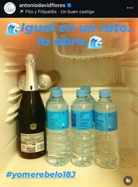 La foto con la que Antonio David Flores ha celebrado el final de La familia de la tele en La 1 (Instagram).